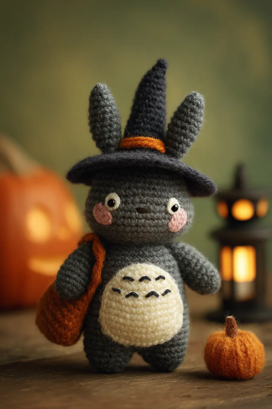 Witch Hat Totoro Amigurumi Crochet — Materials, Stitches & Safety Tips
