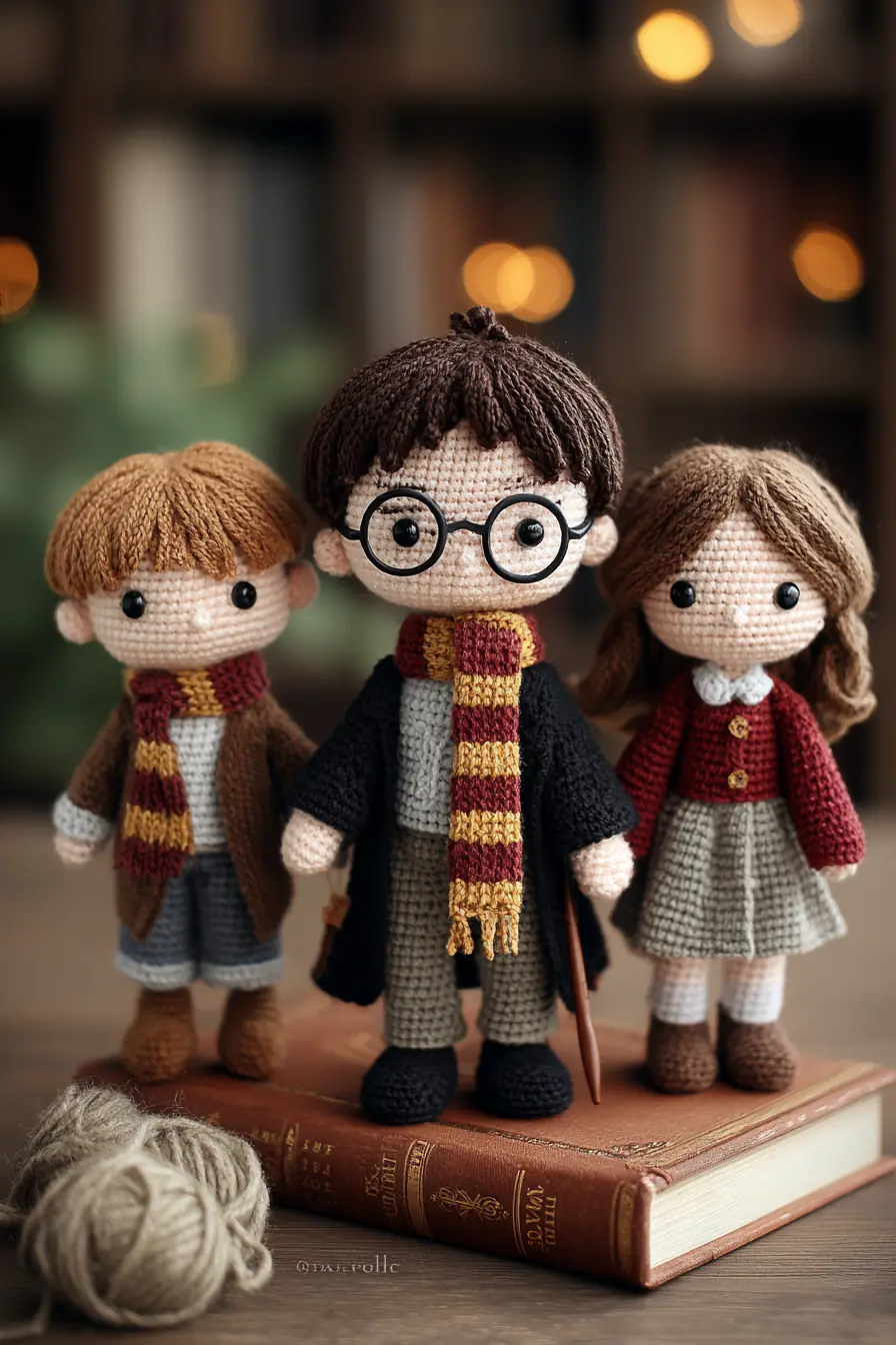 Wizard School Amigurumi Trio — Crochet Pattern, Materials & Helpful Tips