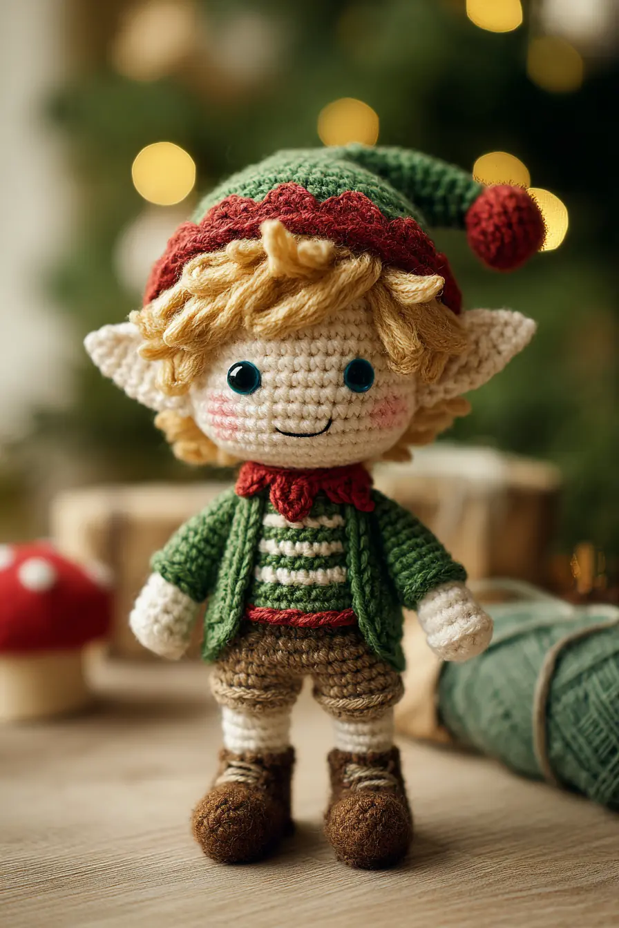 Elf Amigurumi Pattern: Crochet Holiday Doll (6–7 in)