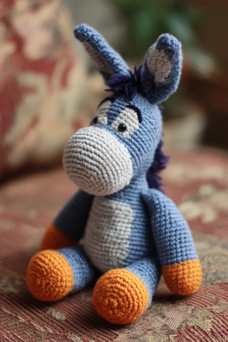 Blue Donkey Amigurumi Pattern — Materials, Stitches & Safety Tips