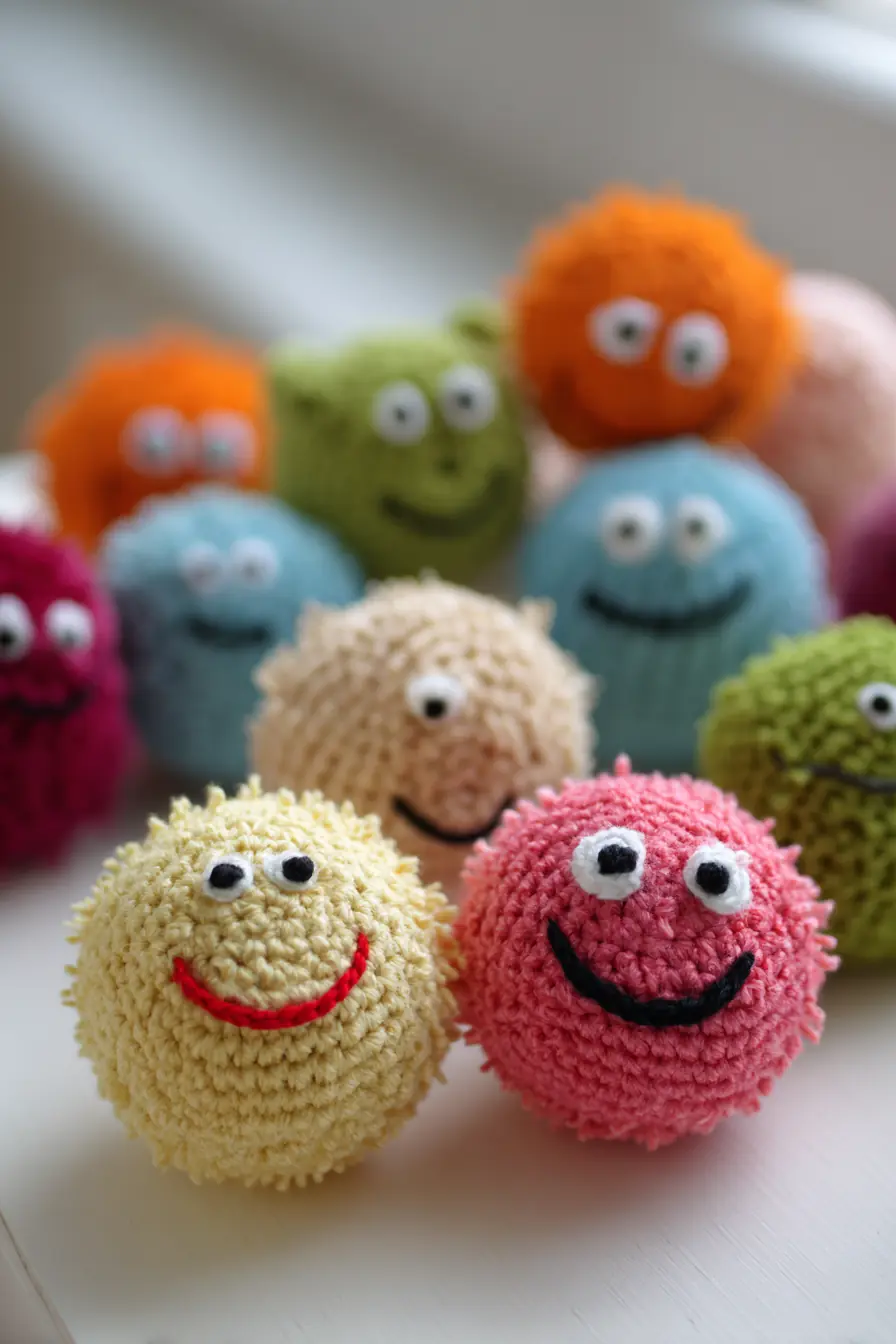 Fluffy Smiley Amigurumi Balls — Crochet Materials, Stitches & Safety Tips