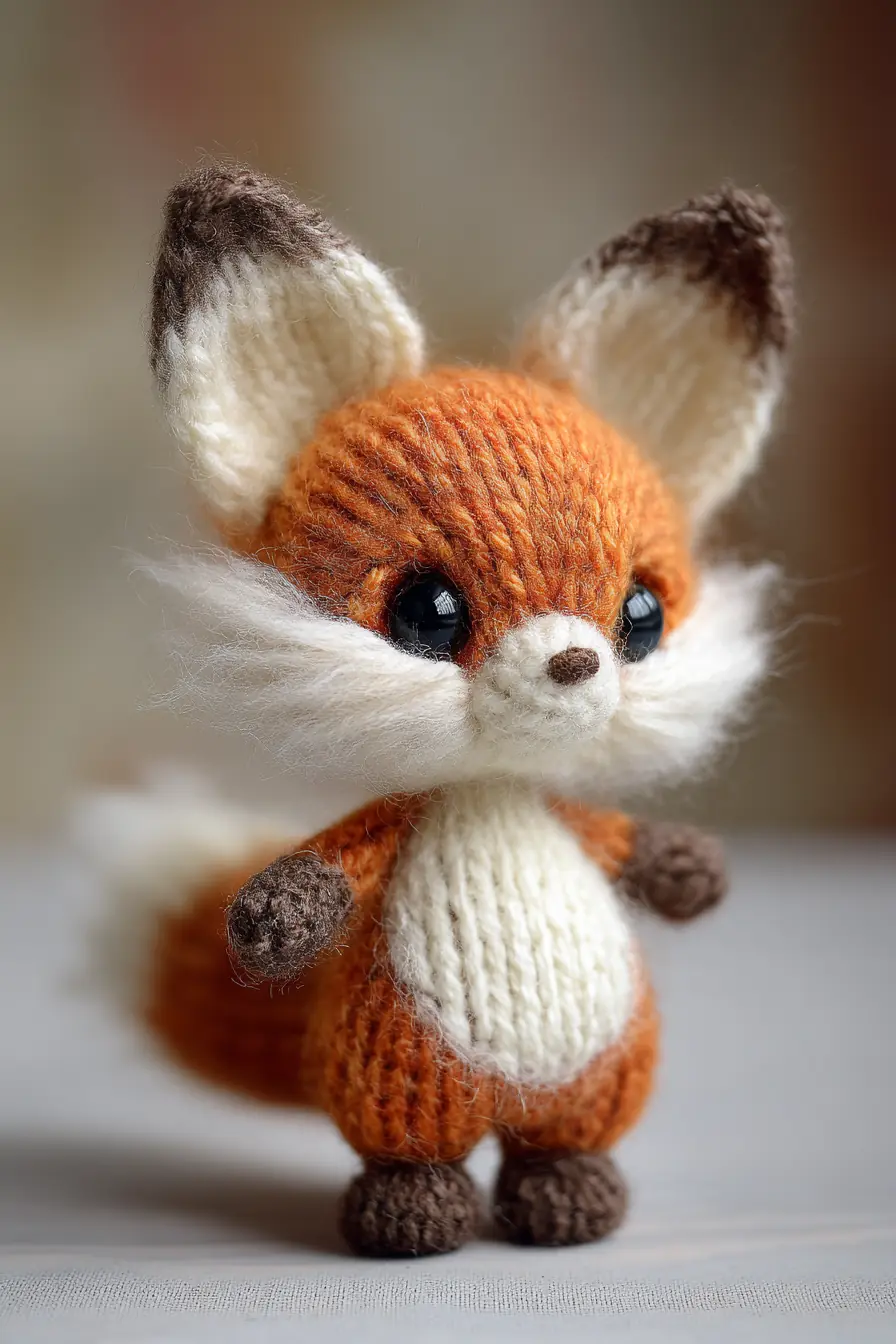 Small Fluffy Crochet Fox Amigurumi — Beginner-Friendly Pattern