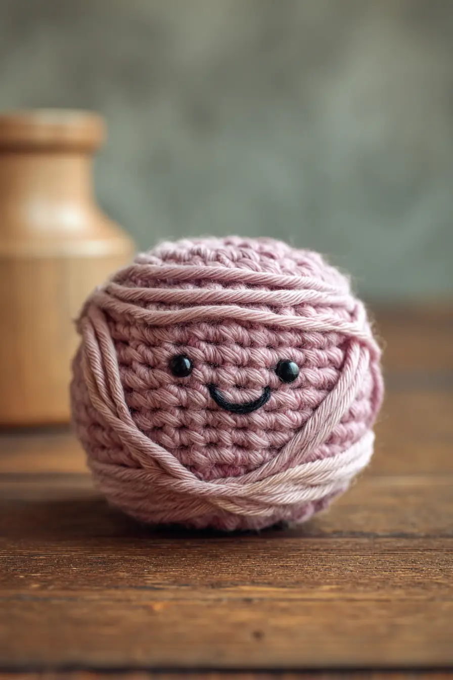 Small Amigurumi Yarn Ball – Crochet Pattern, Materials & Safety Tips
