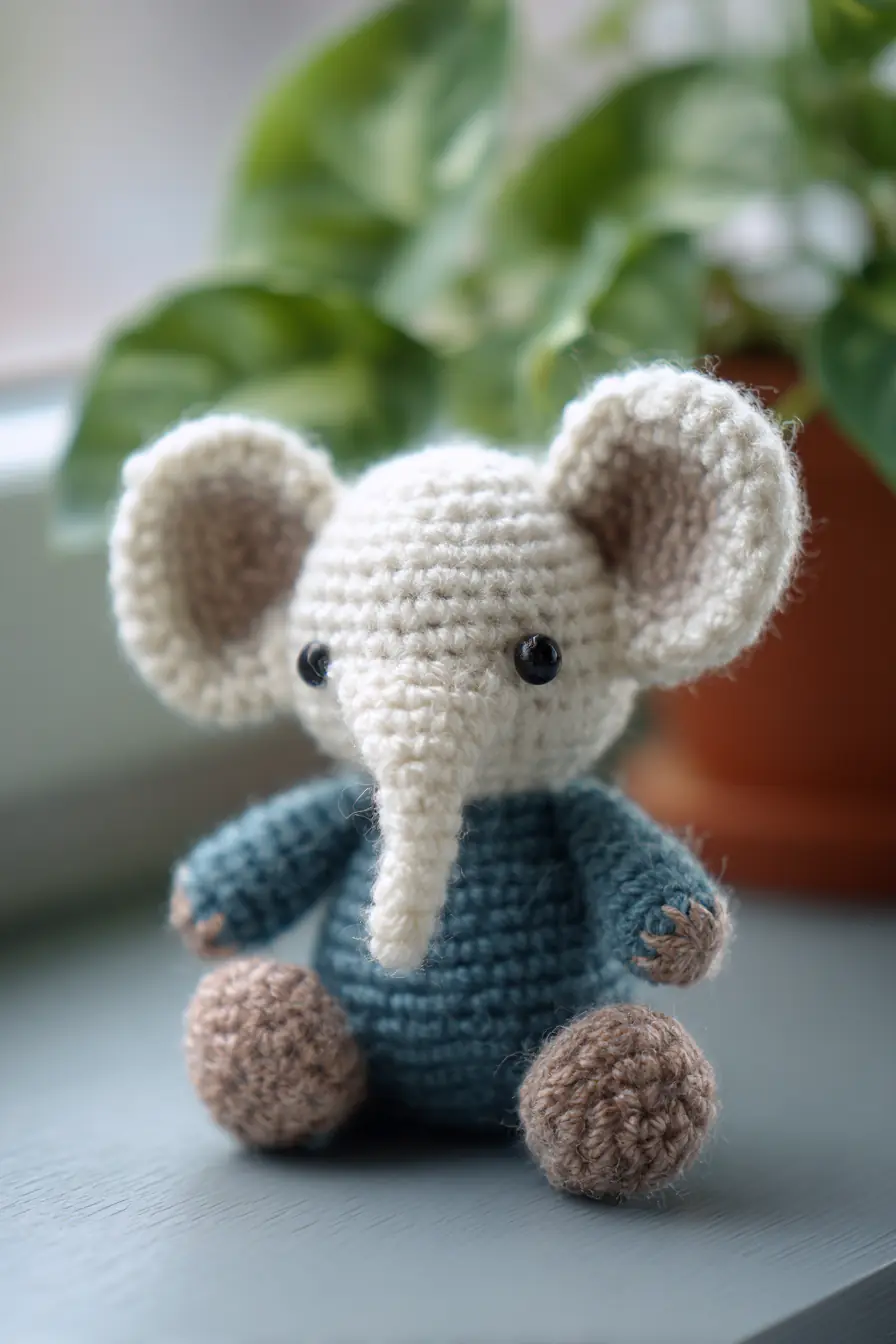 Amigurumi Baby Elephant Crochet Pattern — Small Soft Toy (Beginner Friendly)