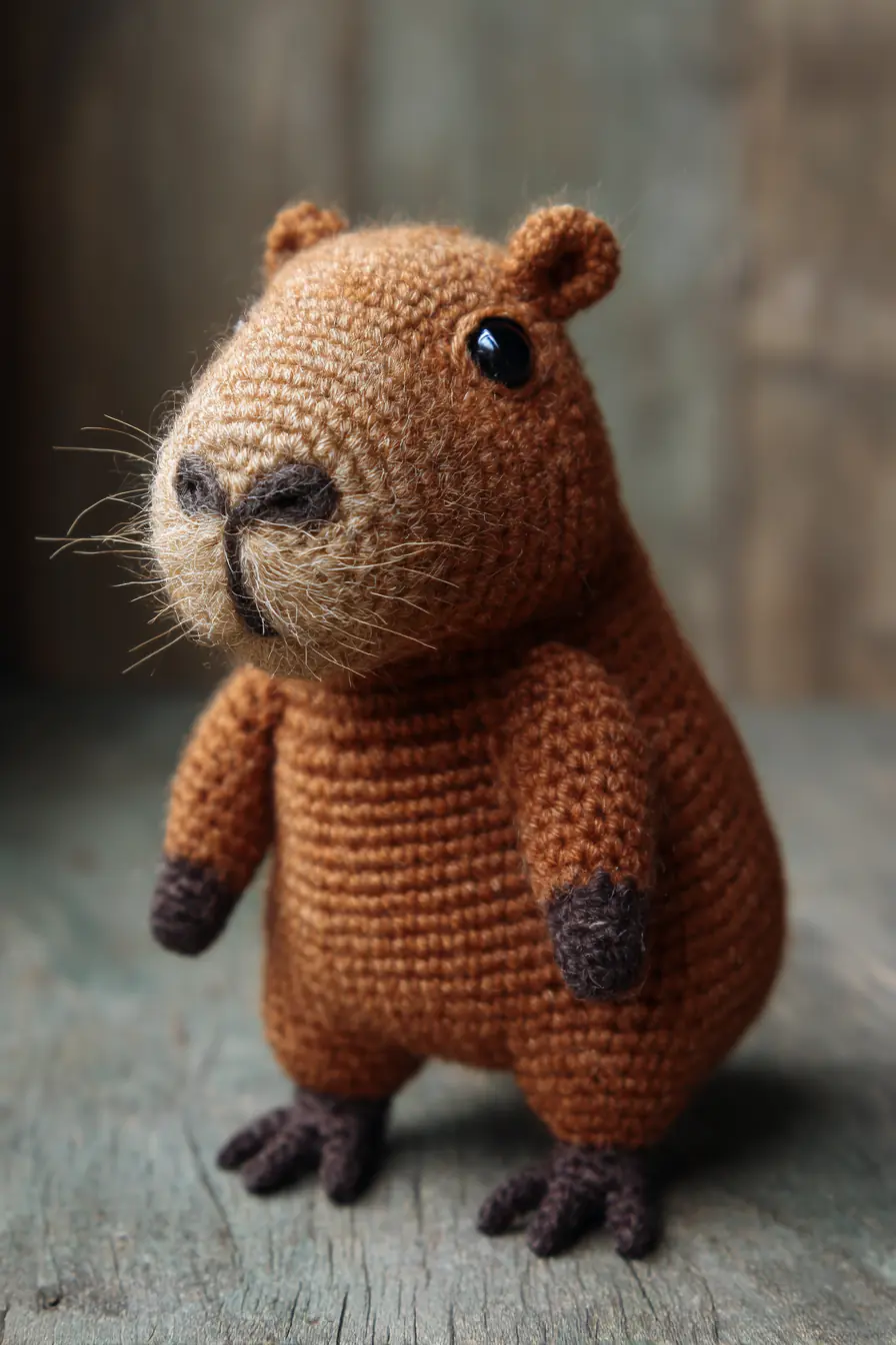 Amigurumi Capybara Crochet Toy — Materials, Stitches, Size & Safety Tips