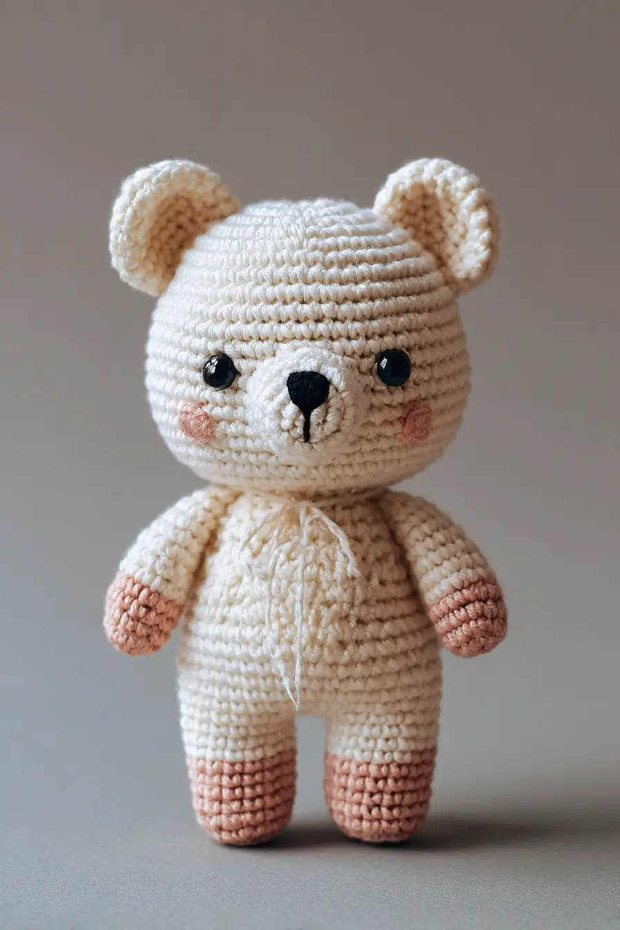 Amigurumi Bear Crochet Pattern — Soft Plush Toy (6–8 in / 15–20 cm)