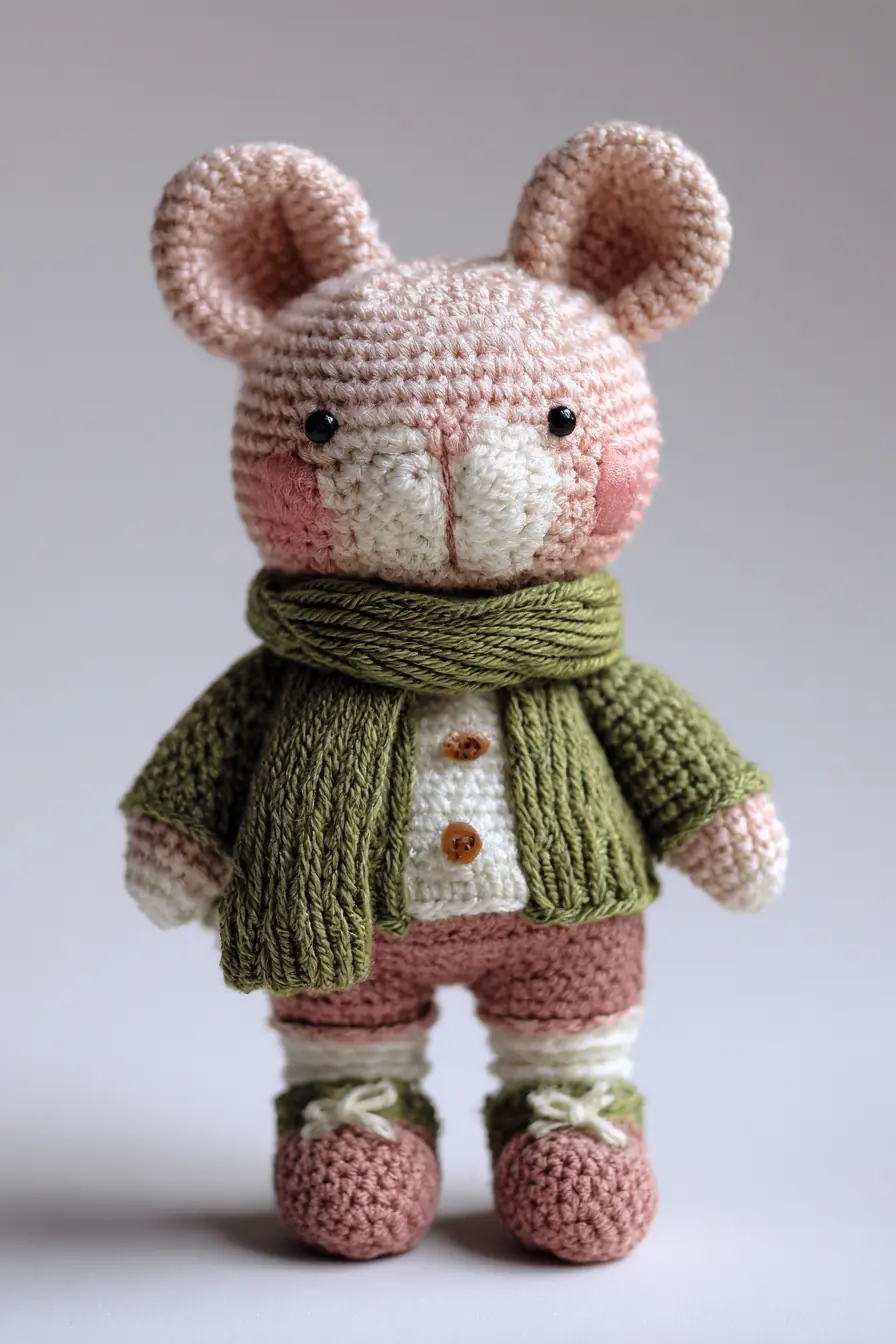 Amigurumi Bear Crochet Doll — Pattern Tips, Materials & Safety (≈20 cm)