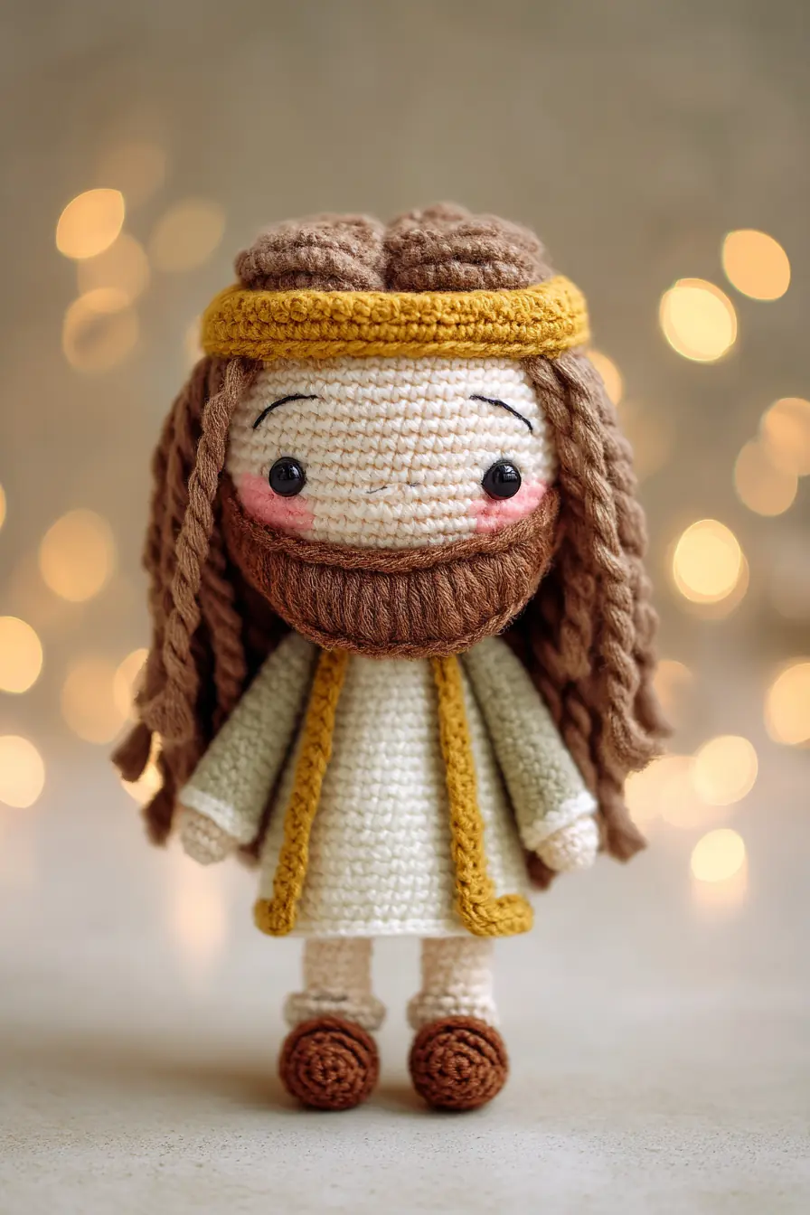 Amigurumi Bearded Doll Crochet Pattern — Yarn, Stitches & Safety Tips