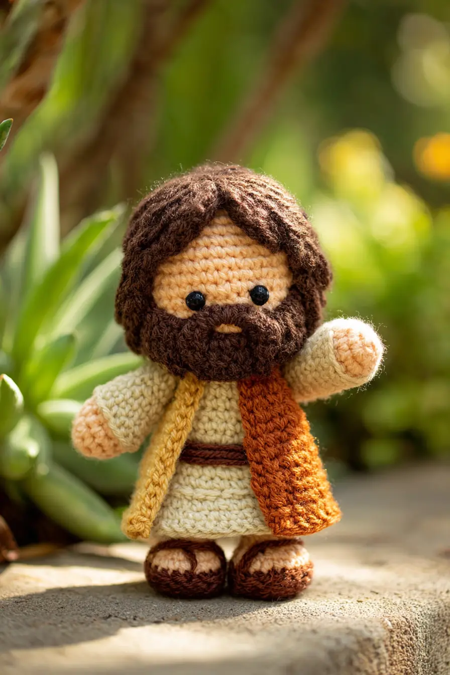 Amigurumi Bearded Doll Crochet Pattern — Small Handcrafted Soft Toy