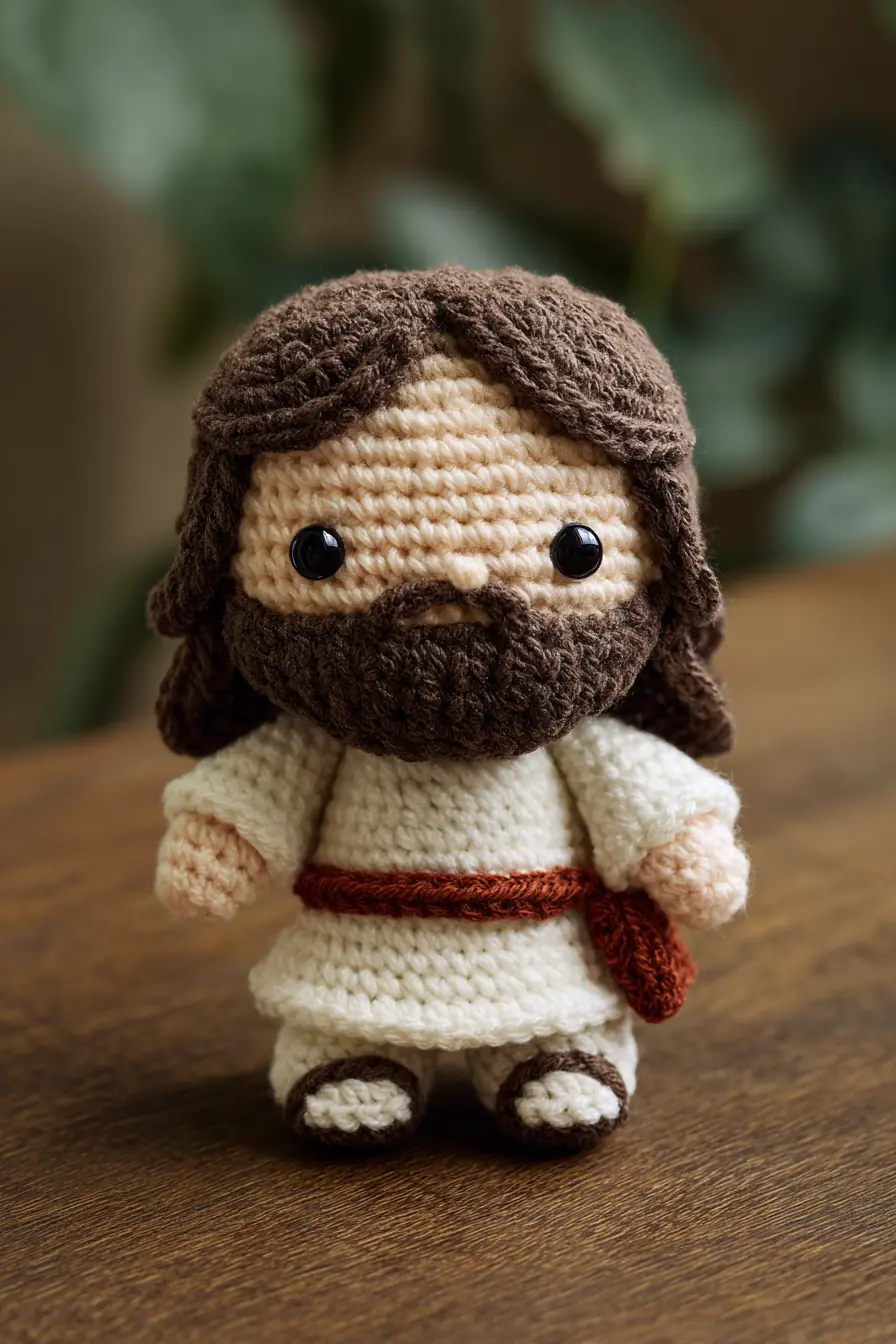 Amigurumi Bearded Doll Crochet Pattern — Small Cute Handmade Figure