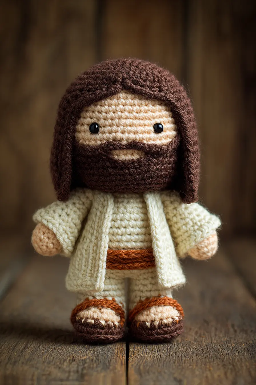 Amigurumi Bearded Doll Crochet — Cotton Yarn, Safety Eyes & Simple Stitches