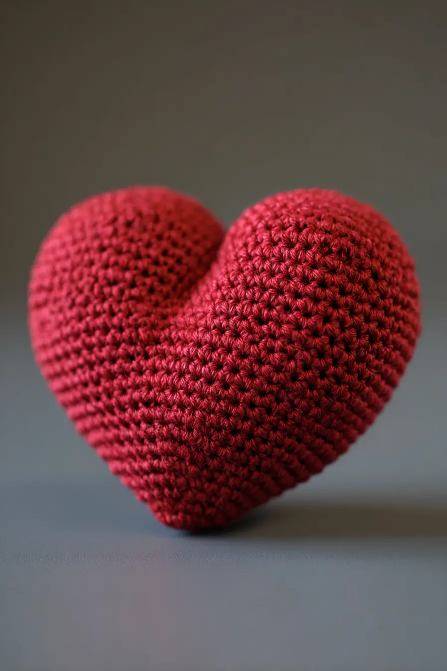 Amigurumi Heart — Crochet Pattern, Single Crochet, Worsted Yarn & Safety Tips