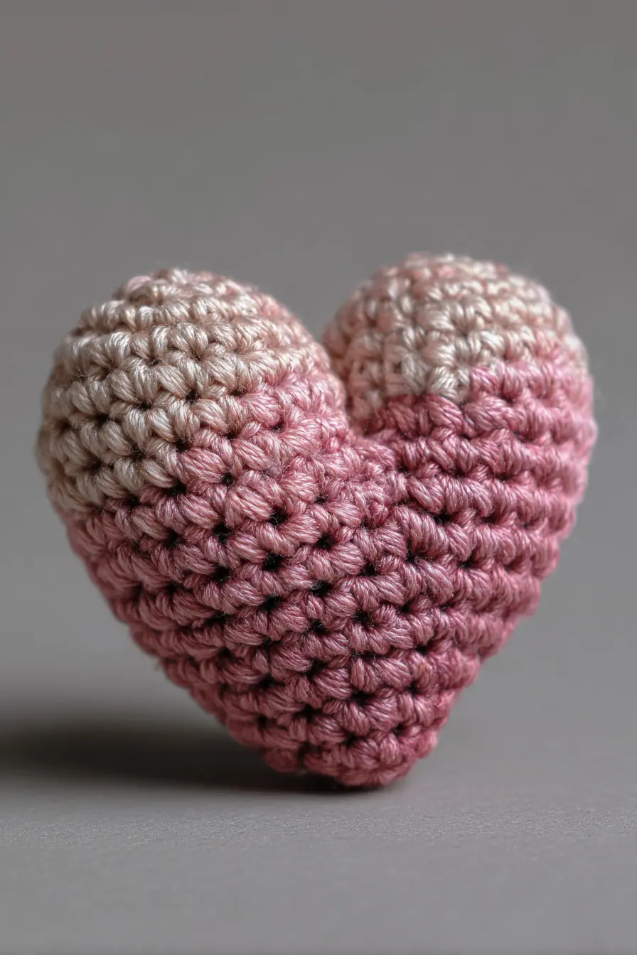 Amigurumi Heart Crochet Pattern — Small Gradient Heart Plush