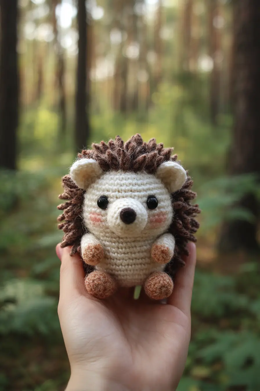 Amigurumi Hedgehog Crochet Pattern — Small Plush Hedgehog Toy
