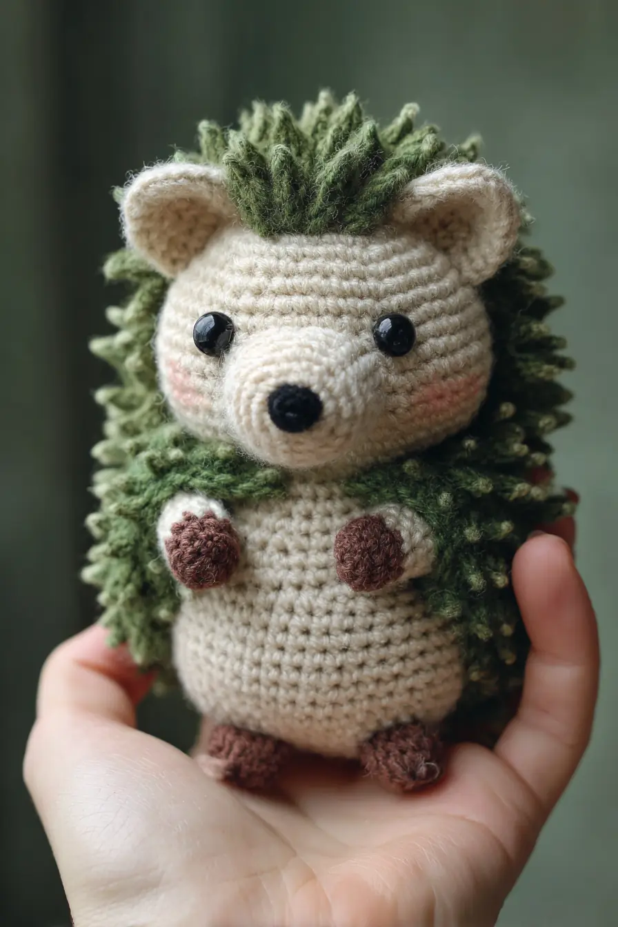 Amigurumi Hedgehog Crochet Pattern — Small Spiky-Mane Plush