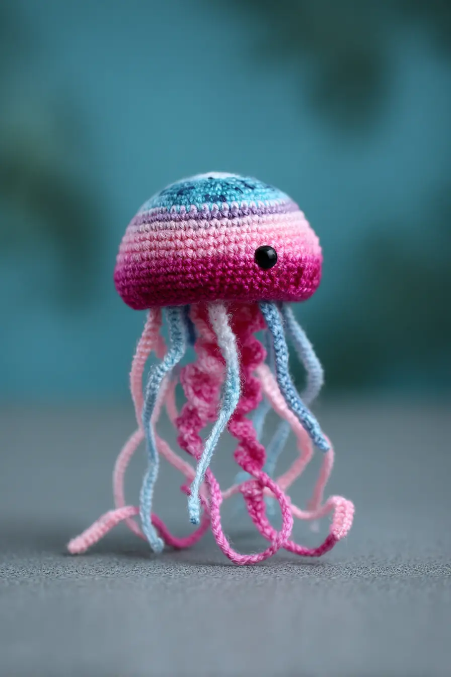 Amigurumi Jellyfish Pattern — Cotton Yarn, Spiral Tentacles & Safety Tips