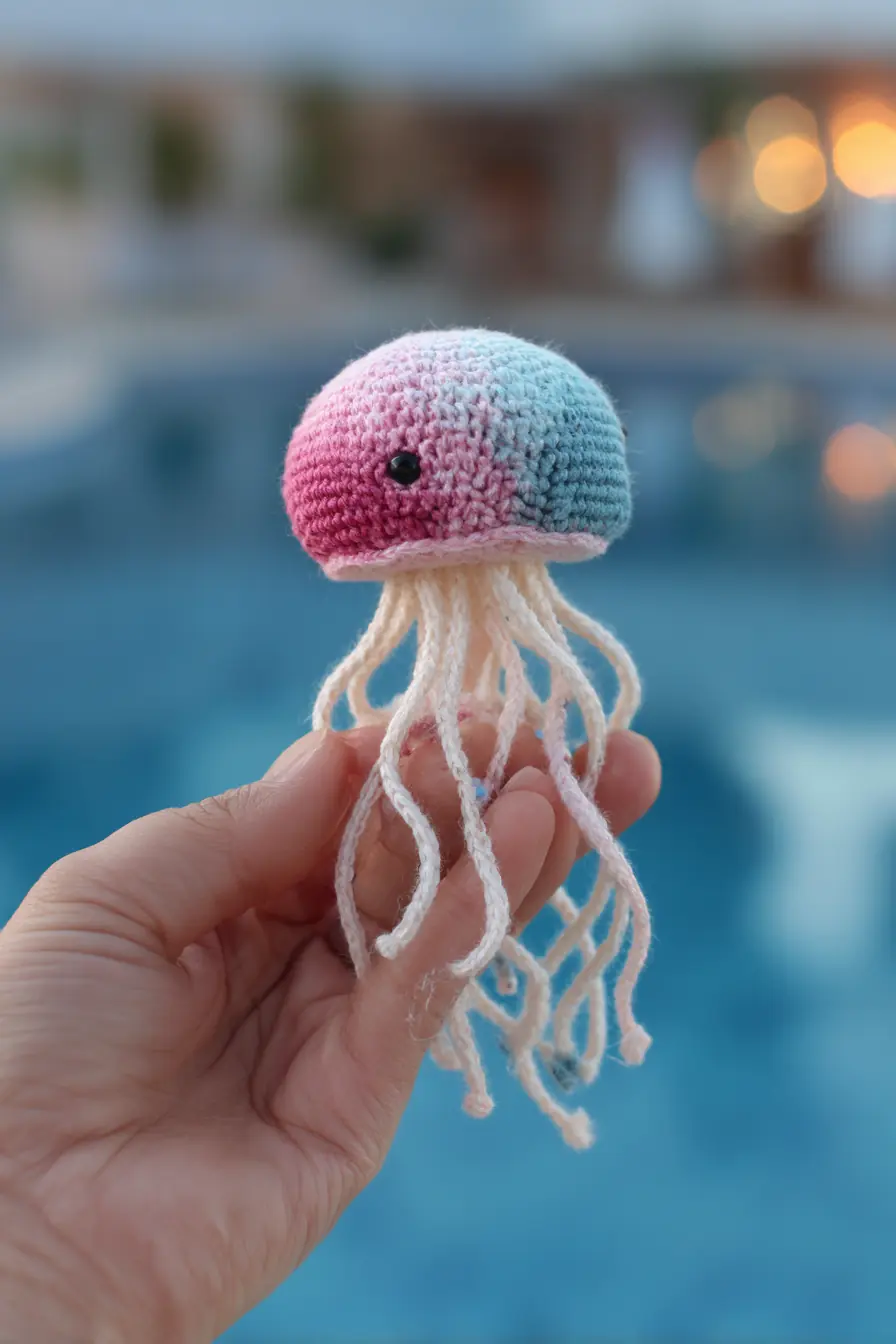 Amigurumi Jellyfish Crochet Pattern — Mini Ombre Jellyfish Toy (Easy)