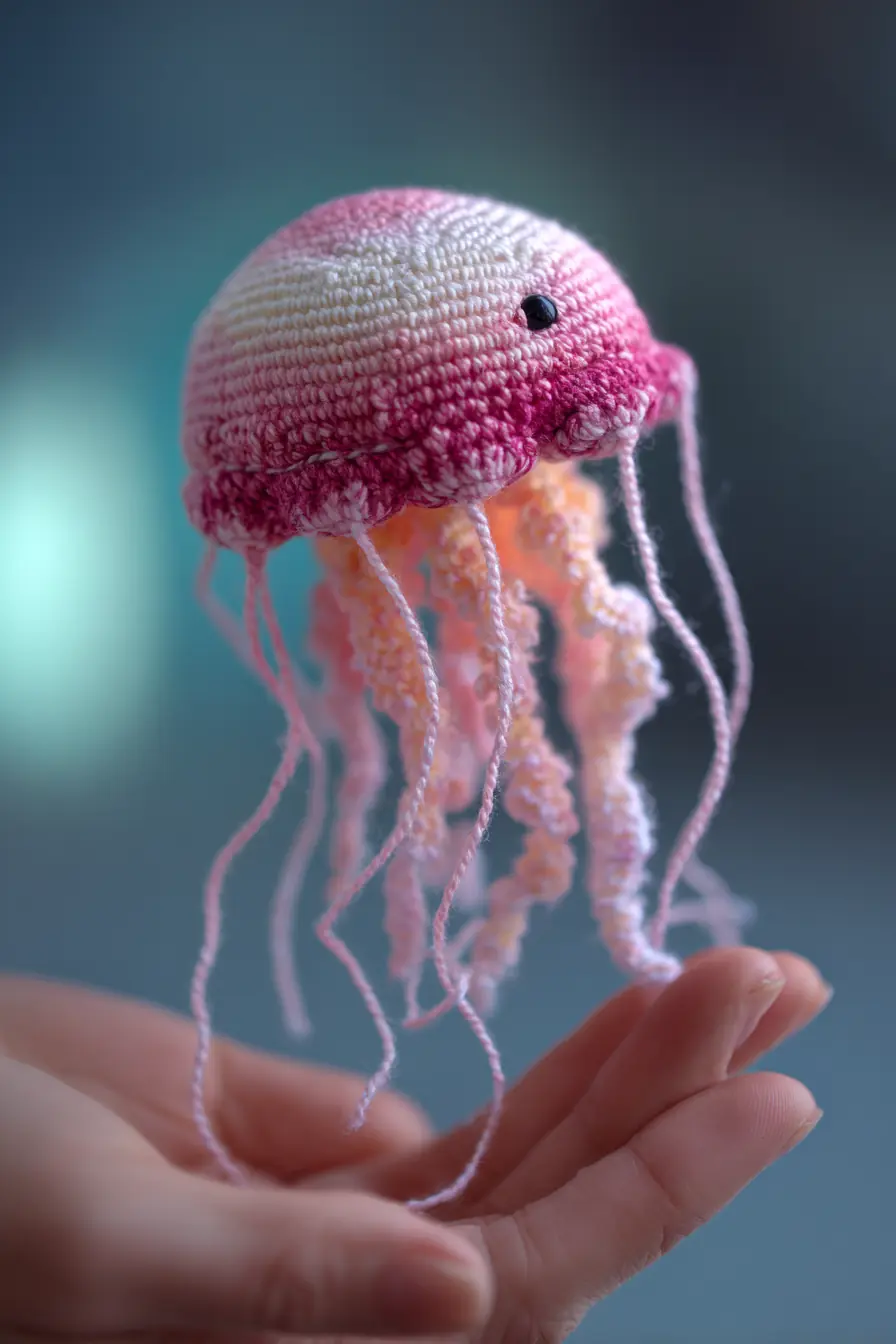 Amigurumi Jellyfish Crochet Pattern — Small Soft Jellyfish Toy