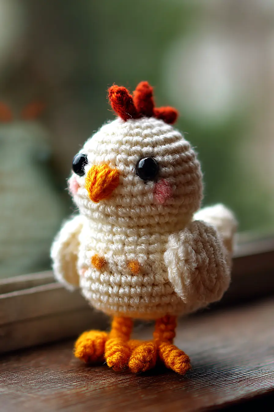 Amigurumi Chick Pattern — Small Crochet Chicken with Beak & Tiny Feet