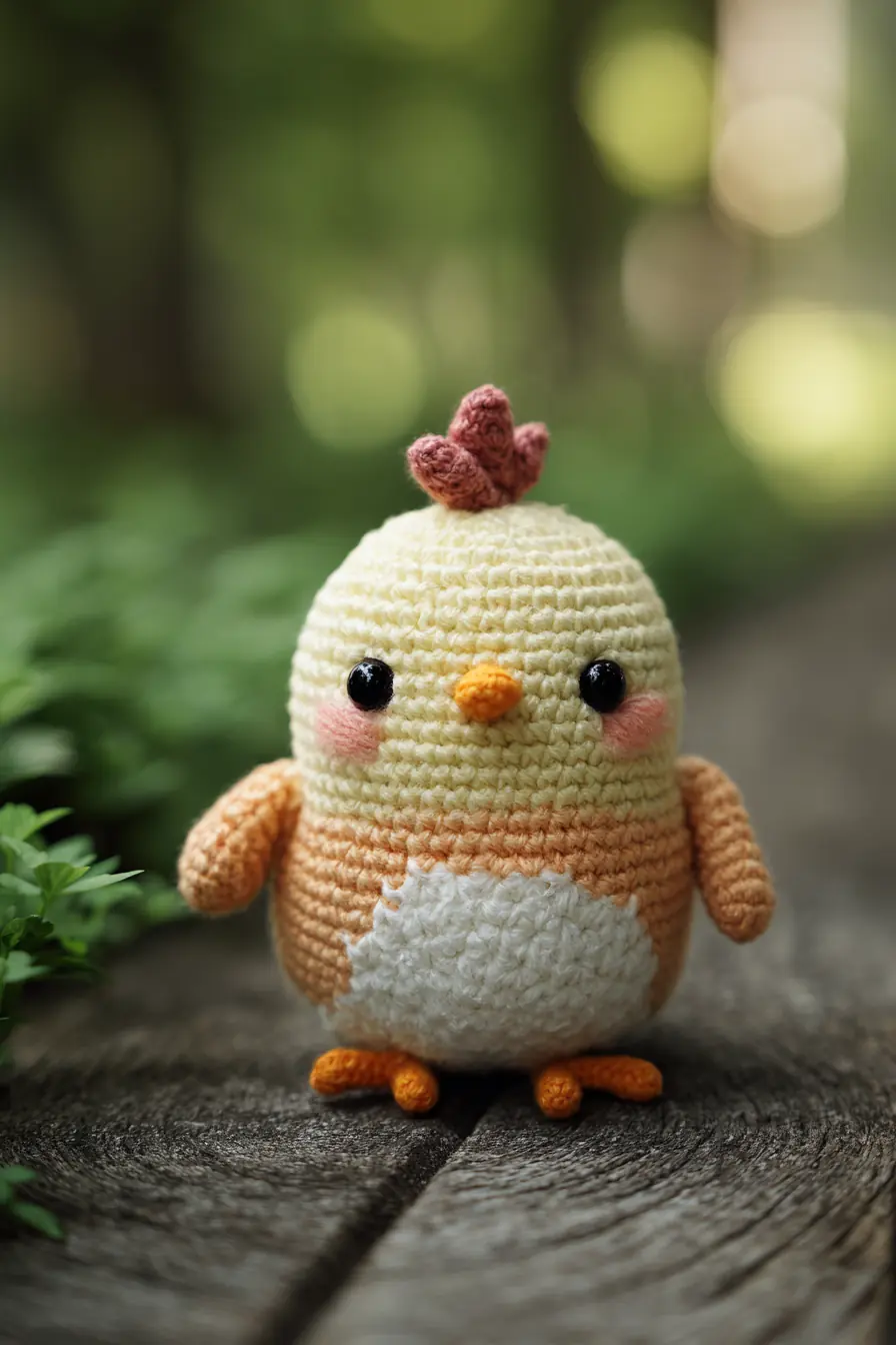 Amigurumi Chick Crochet Pattern — Small Plush Chick (4–5 in)