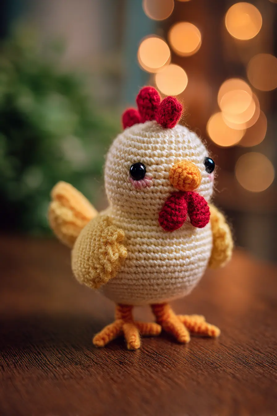 Amigurumi Chick Crochet Pattern — Cute Chicken Toy (DK yarn, 10–15 cm)