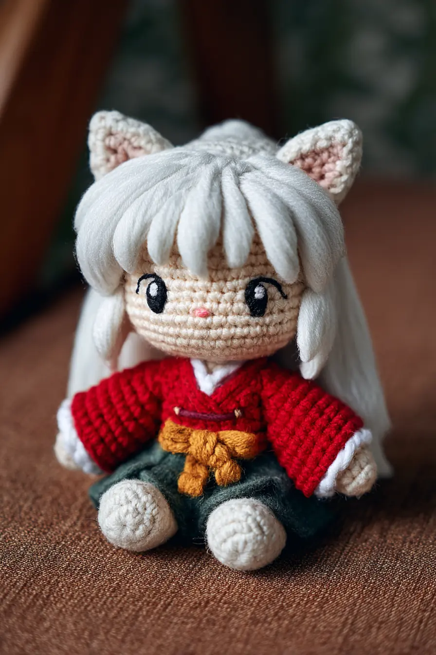 Amigurumi White‑Haired Doll Crochet Pattern — Yarn, Stitches & Safety Tips
