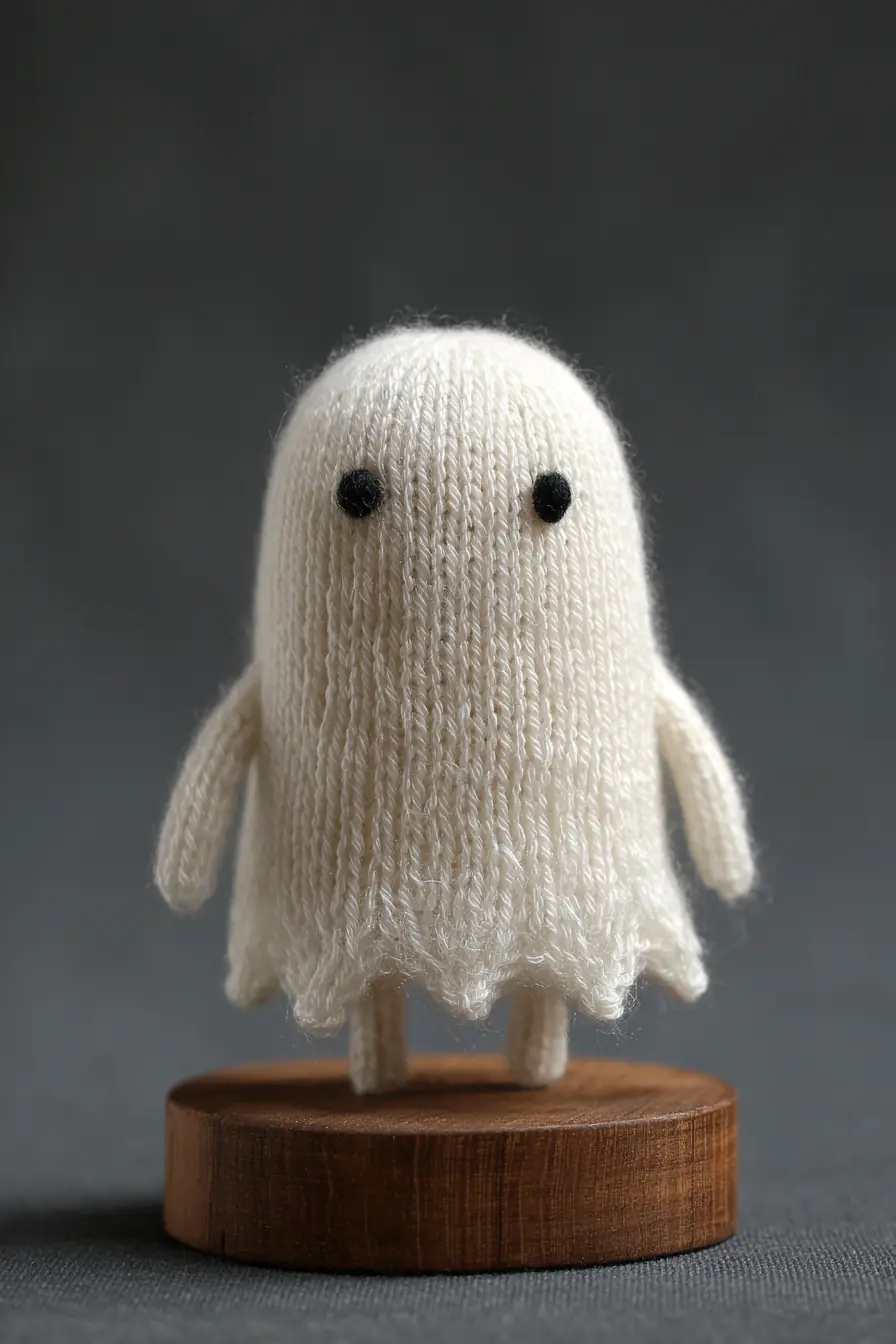 Amigurumi Ghost Plush — Soft Knit Doll Pattern (DK/Fingering Yarn, Simple Stitches)