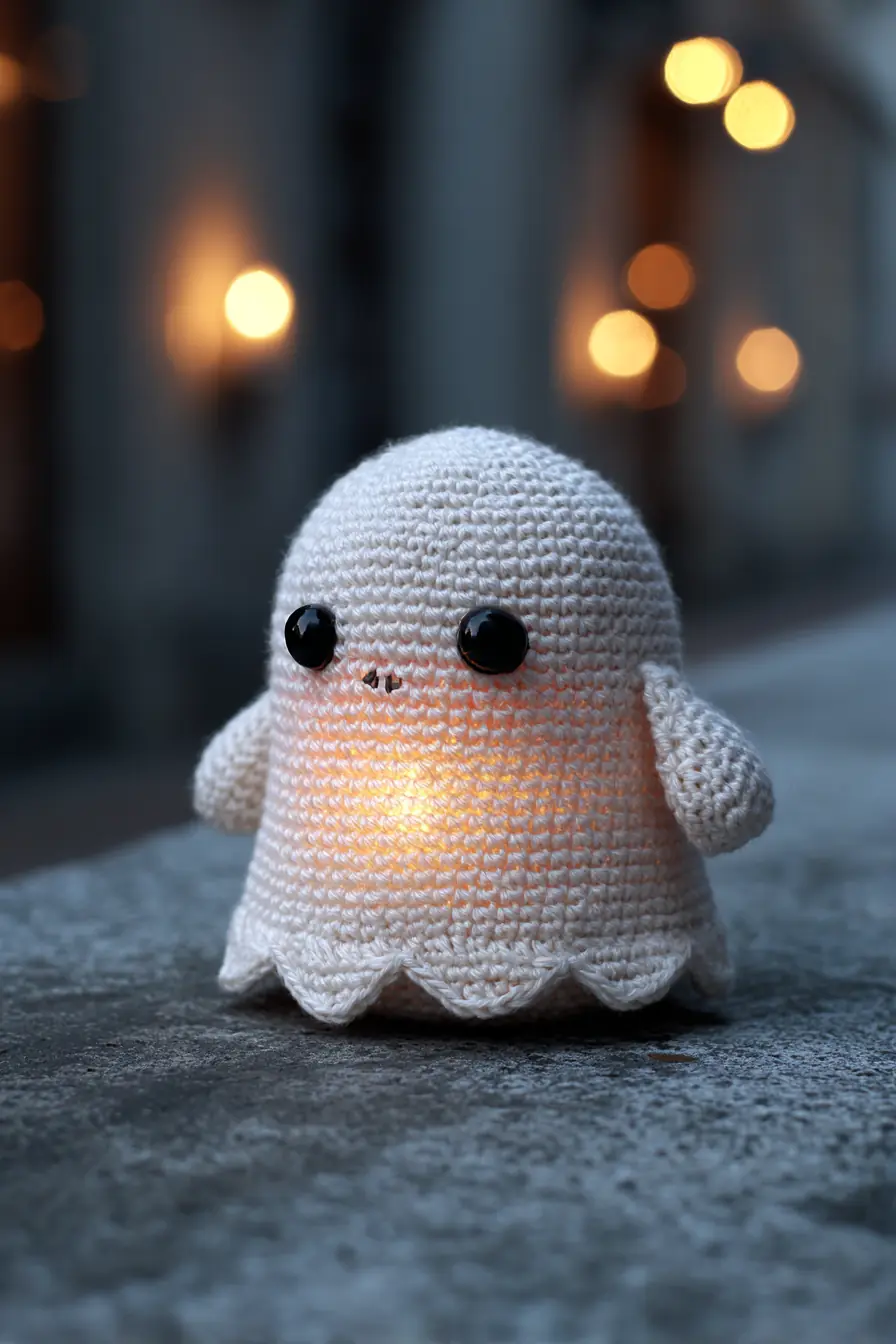 Amigurumi Ghost Crochet Pattern — LED Light Plush | Materials, Stitches & Tips