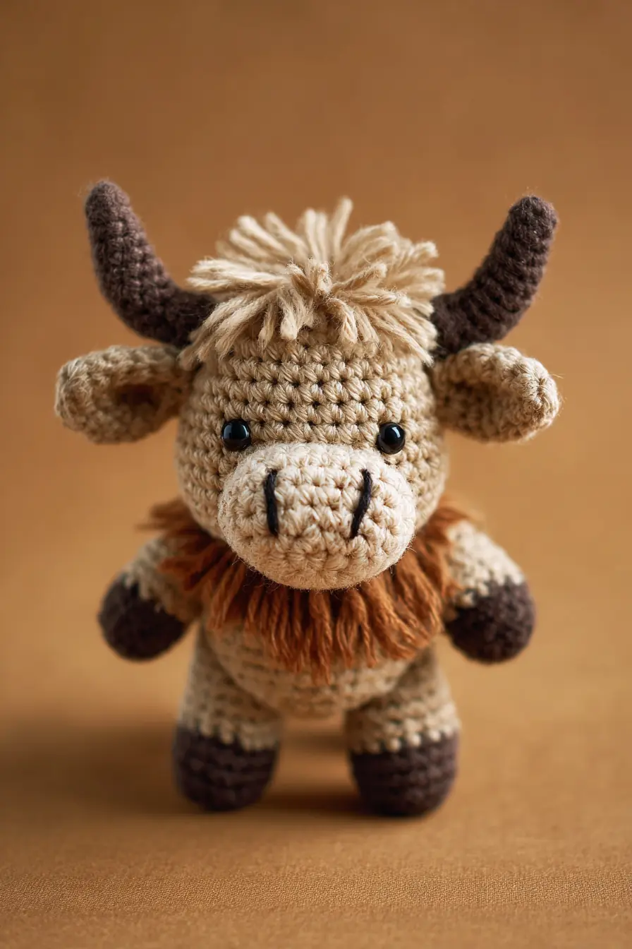 Amigurumi Highland Cow Crochet Plush — Pattern, Materials & Tips