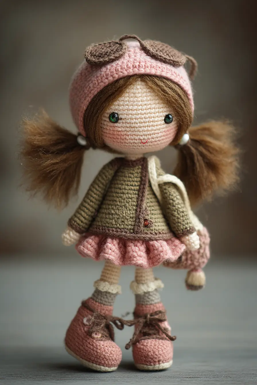 Amigurumi Pilot Girl Doll — Crochet Pattern, Materials & Safety Tips