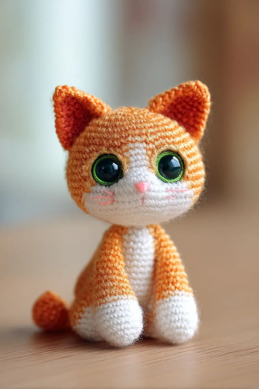 Amigurumi Ginger Cat Crochet Pattern — Materials, Stitches & Safety Tips