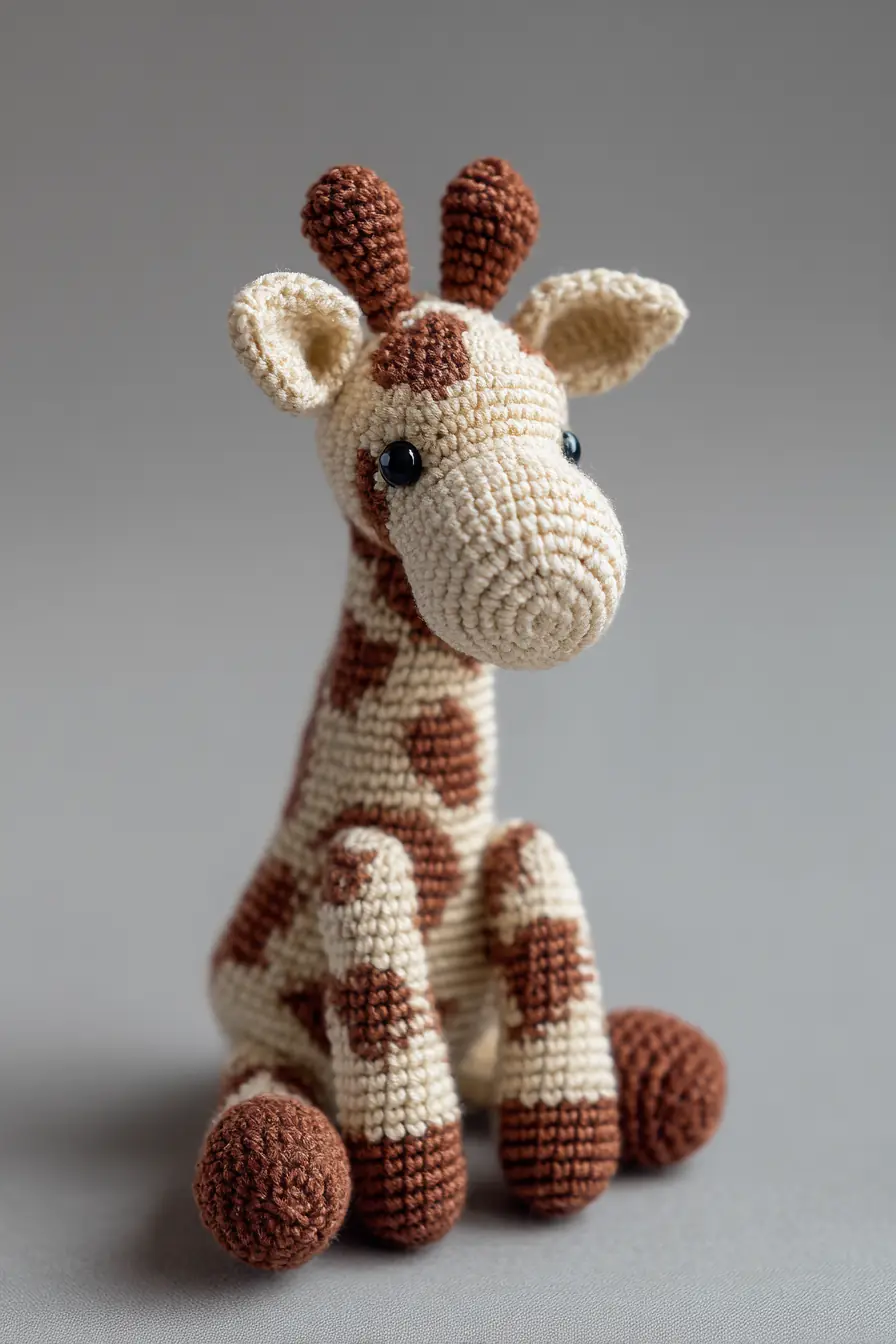 Amigurumi Giraffe Crochet Pattern — Small Spotted Toy (DK/Light Worsted Yarn)