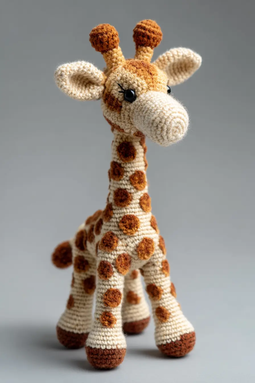 Amigurumi Giraffe Crochet Pattern — Soft Giraffe Toy with Bobble Spots