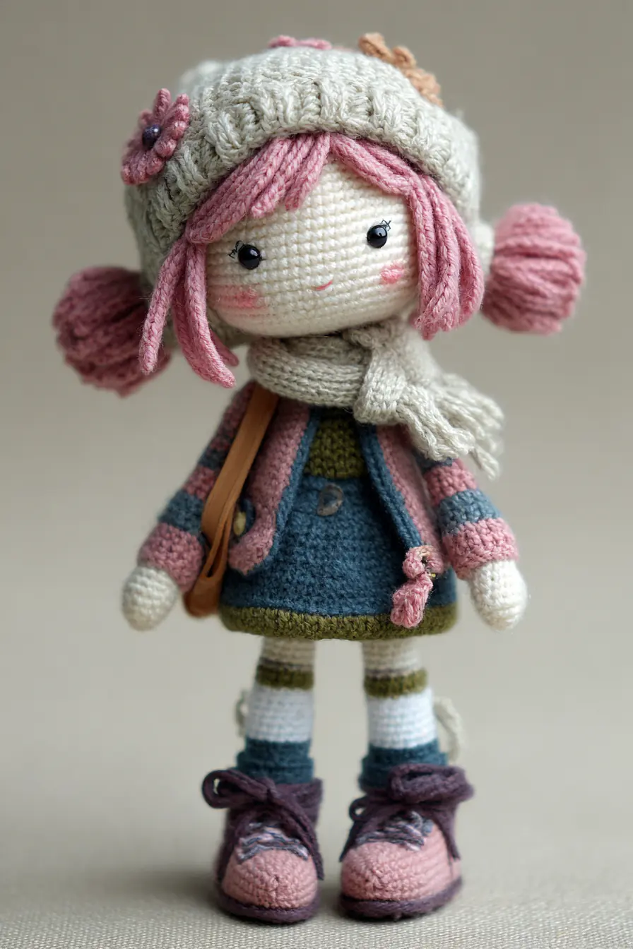 Amigurumi Girl Doll with Hat and Pigtails — Materials, Stitches & Safety Tips