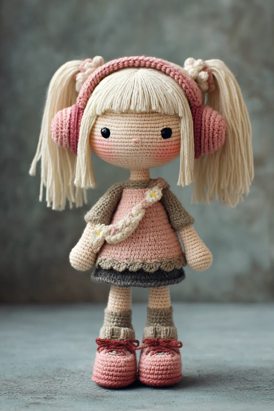 Amigurumi Girl Doll with Headphones — Crochet Pattern, Materials & Helpful Tips