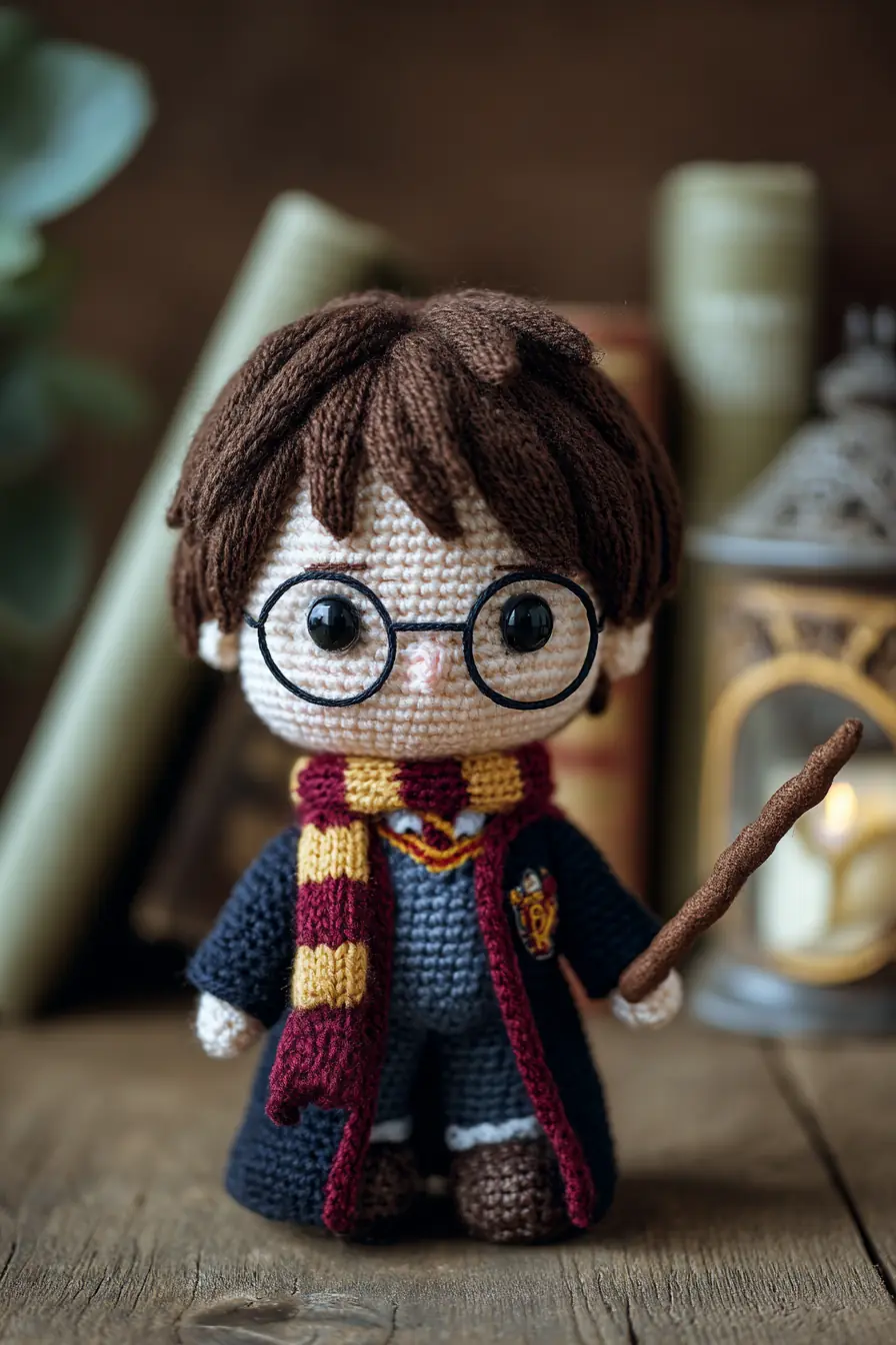Amigurumi Wizard Doll (Glasses & Scarf) — Crochet Materials, Stitches & Safety