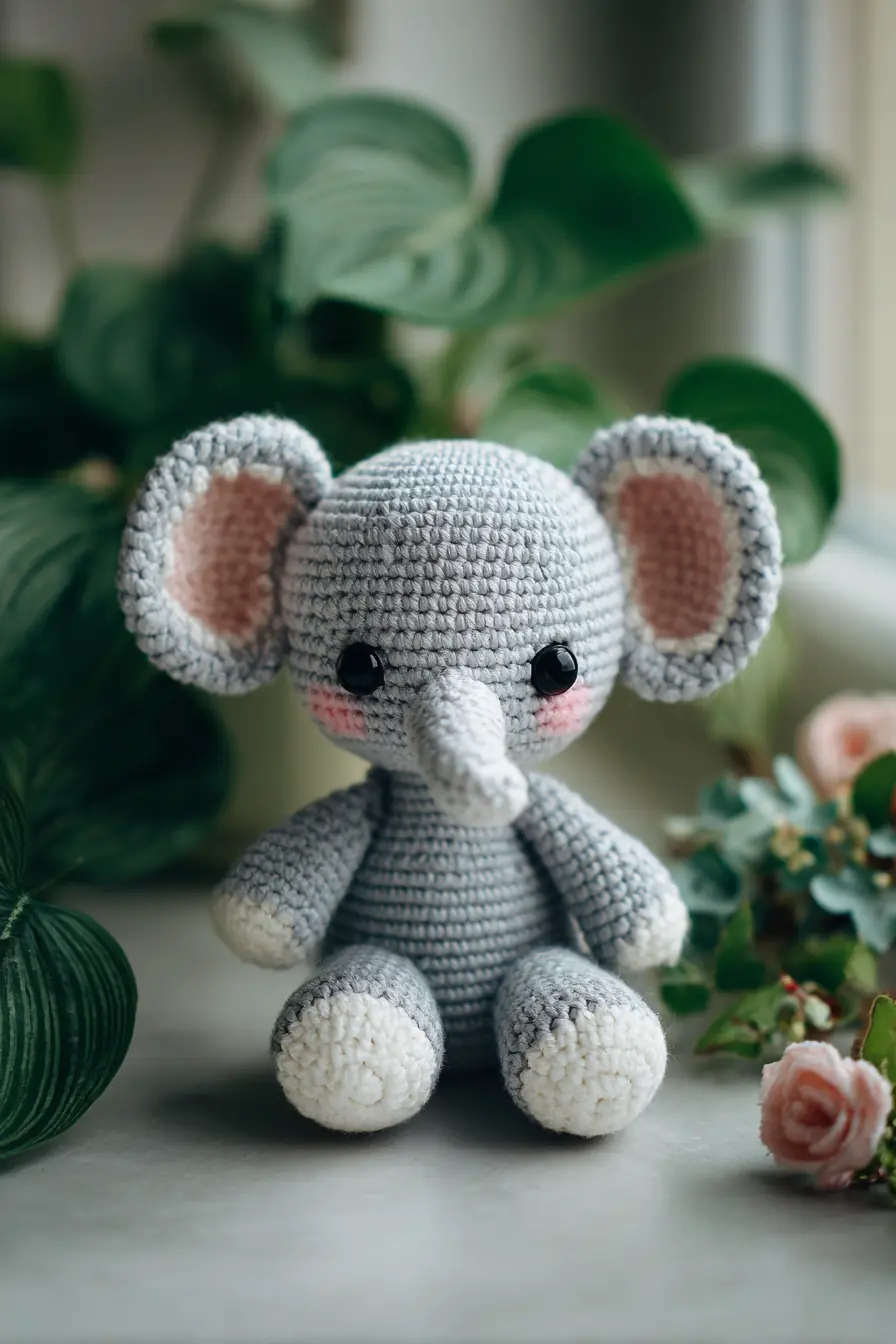 Amigurumi Elephant — Soft Gray Crochet Toy Pattern Essentials