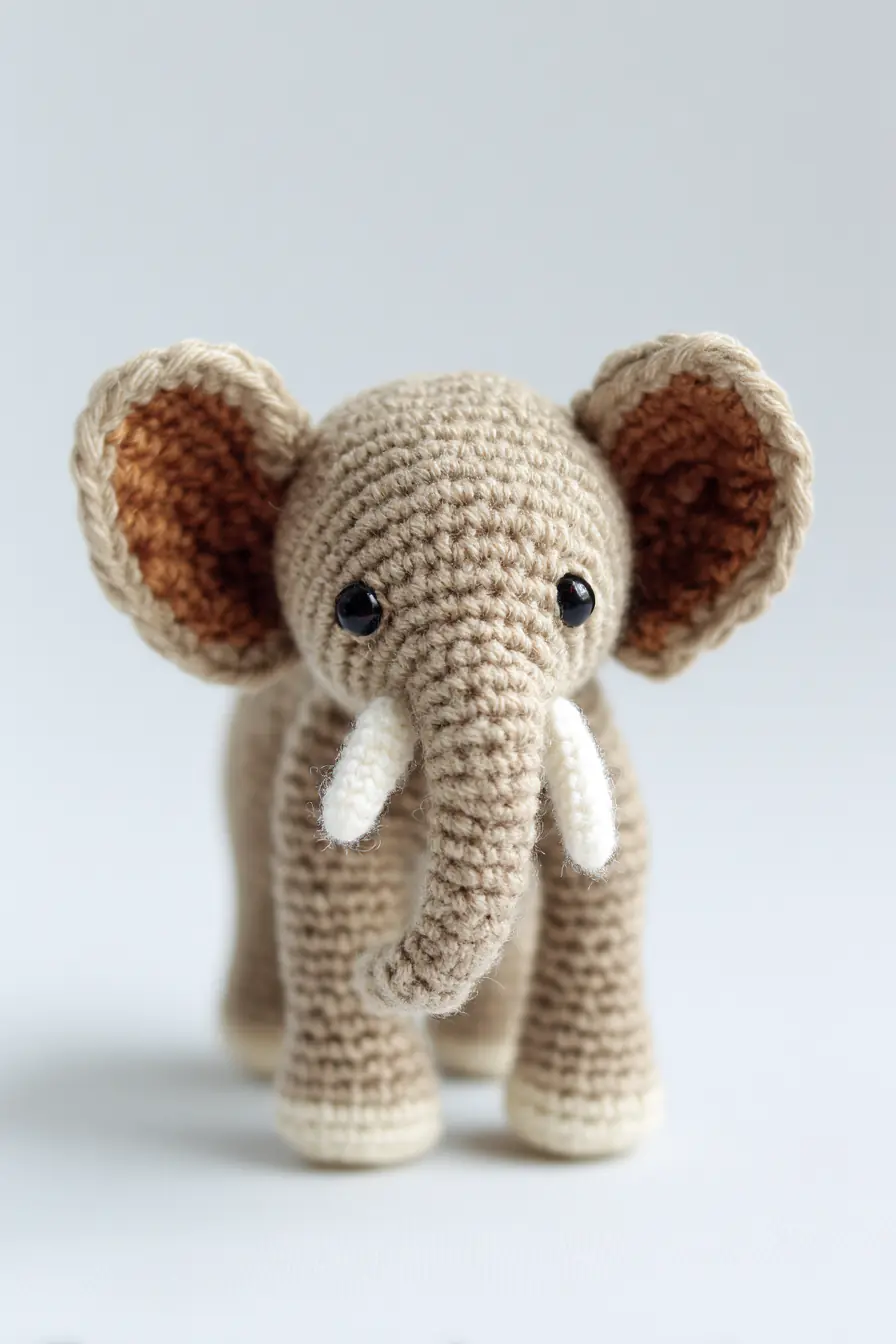Amigurumi Elephant Crochet Pattern — Small Plush Toy (DK/Worsted Yarn)