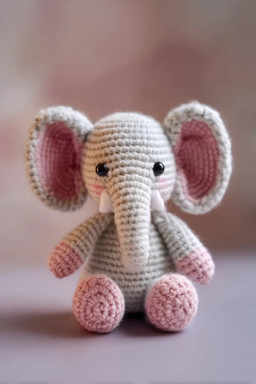Amigurumi Elephant Crochet Toy — Materials, Stitches & Safety Tips