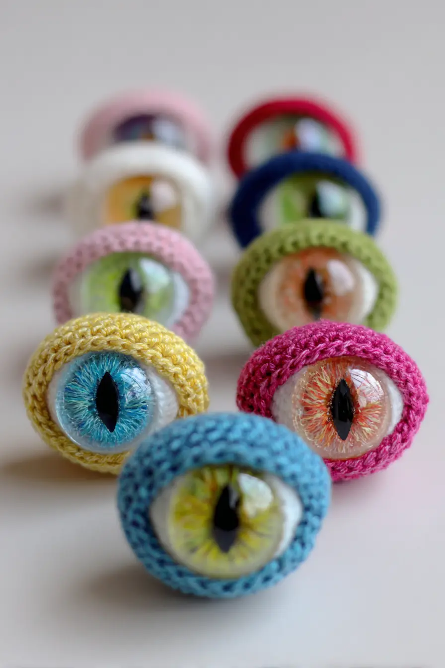 Amigurumi Slit-Eye Covers — Crochet Safety Eye Cozy Pattern