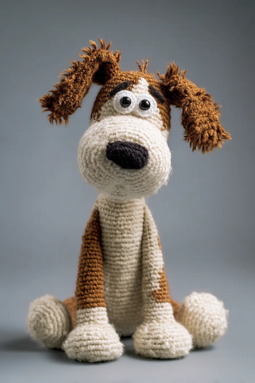 Amigurumi Floppy-Eared Crochet Dog — Cute Plush Toy Pattern