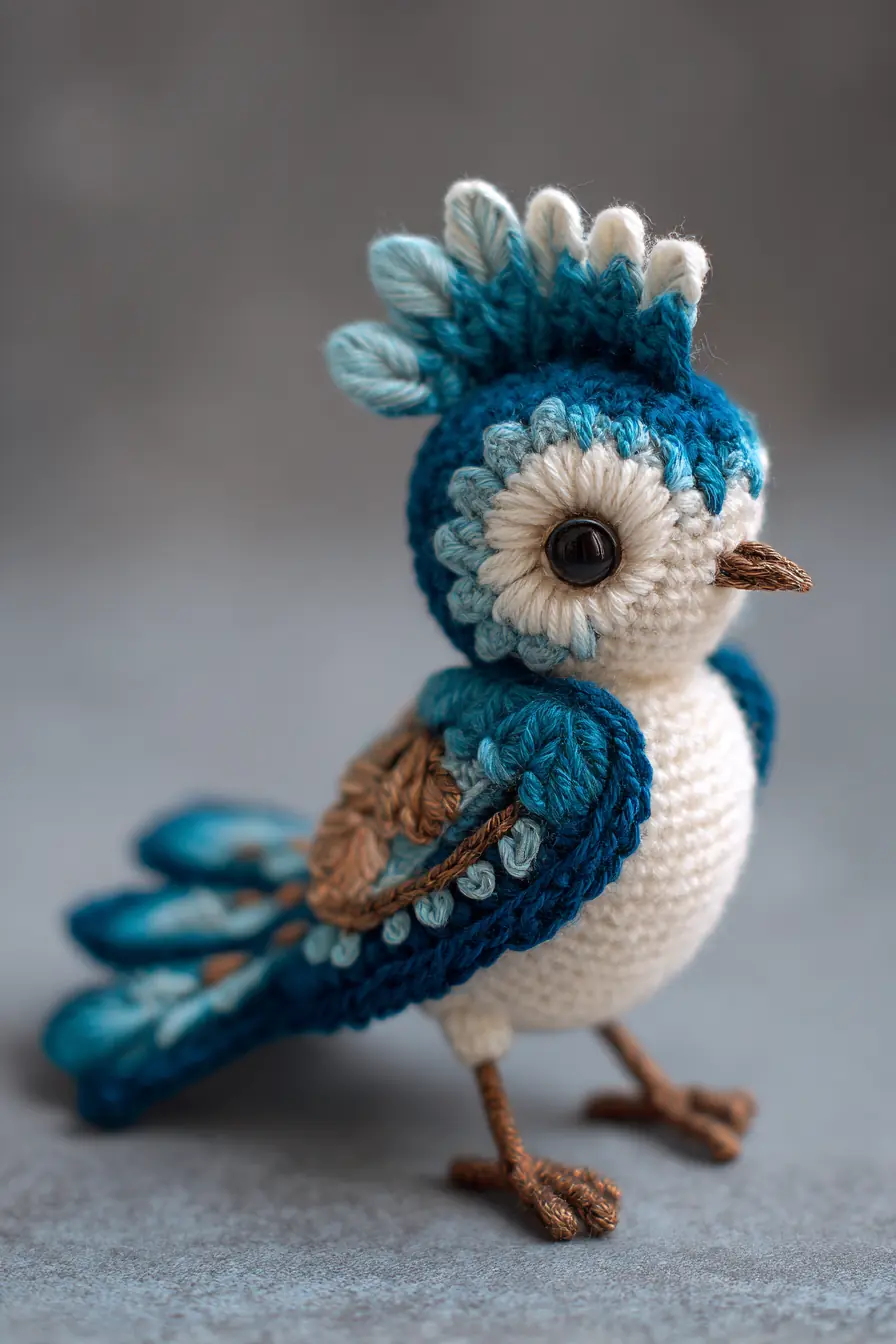 Amigurumi Blue Bird Crochet Pattern — Petite Crochet Bird Toy