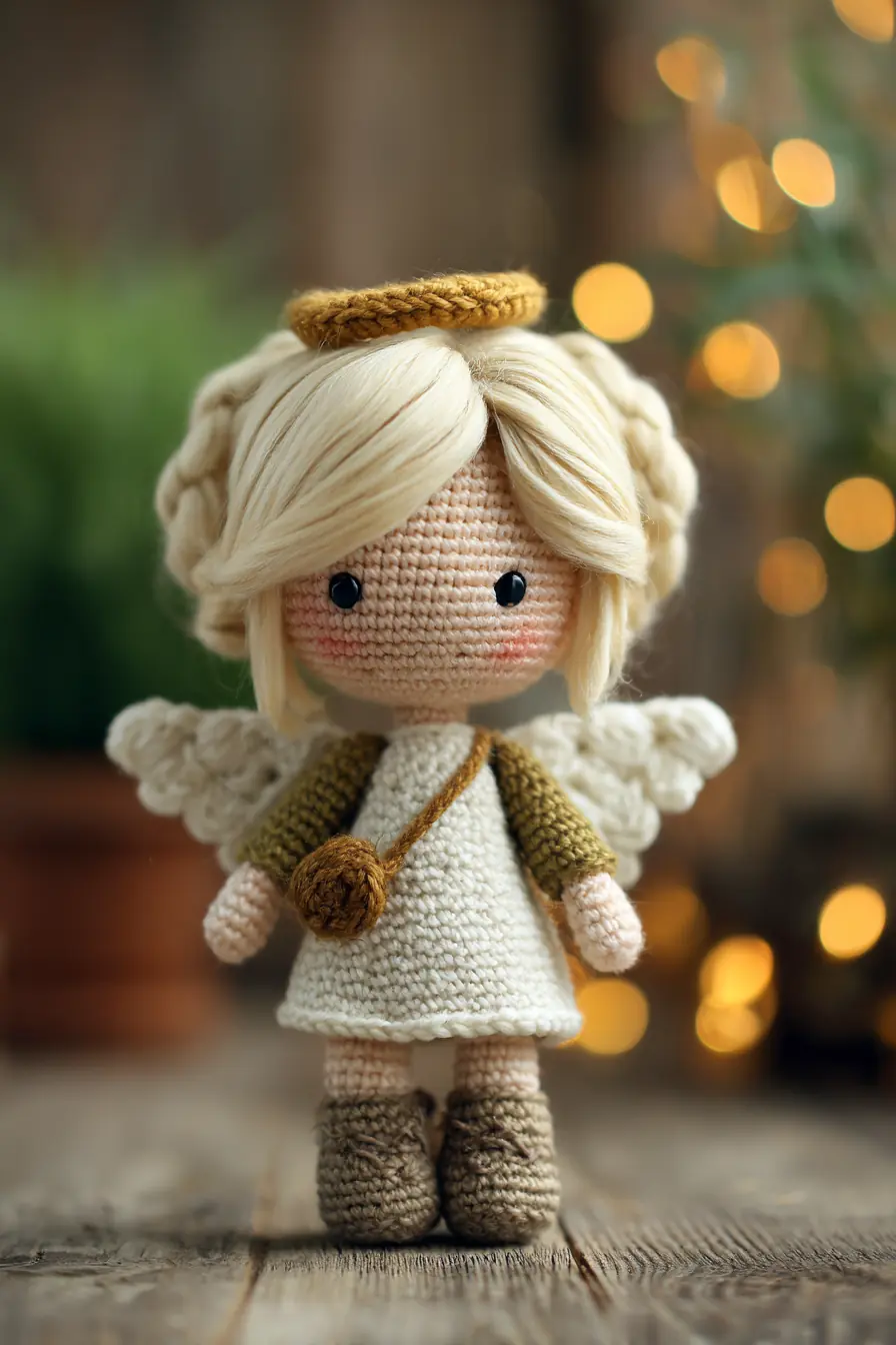 Amigurumi Angel Doll Crochet Pattern — Cute Crochet Angel (7–8 in / 18–20 cm)