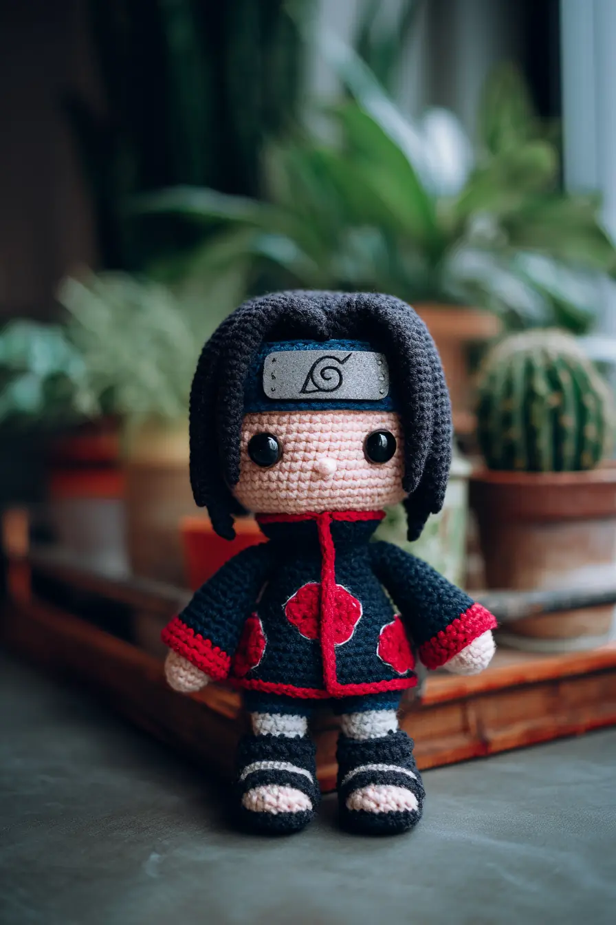 Amigurumi Anime-Style Ninja Doll — Crochet Materials, Size & Tips