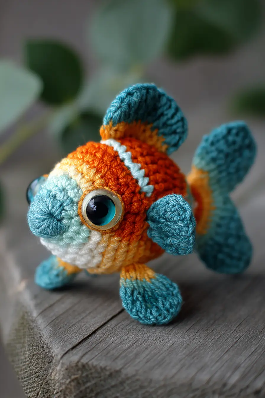 Amigurumi Goldfish Crochet Pattern — Small Plush Toy (DK Yarn, 2.75 mm Hook)