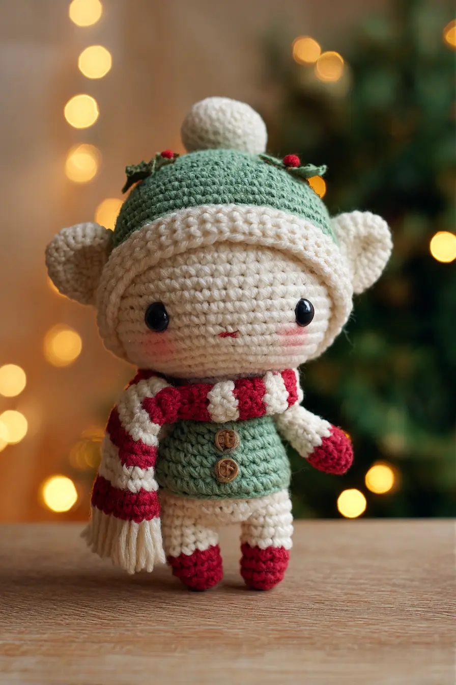 Amigurumi Holiday Elf — Crochet Pattern, Materials, Size & Safety Tips