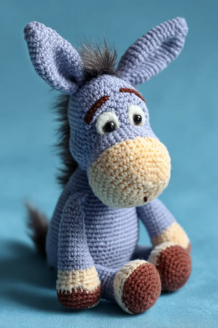Amigurumi Donkey Crochet Pattern — Soft Plush Donkey Toy
