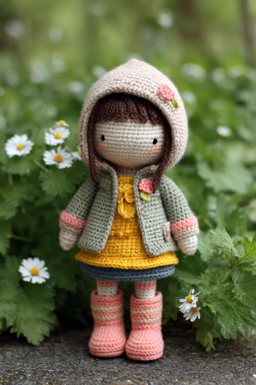 Amigurumi Hooded Girl Doll — Crochet Pattern, Materials & Tips