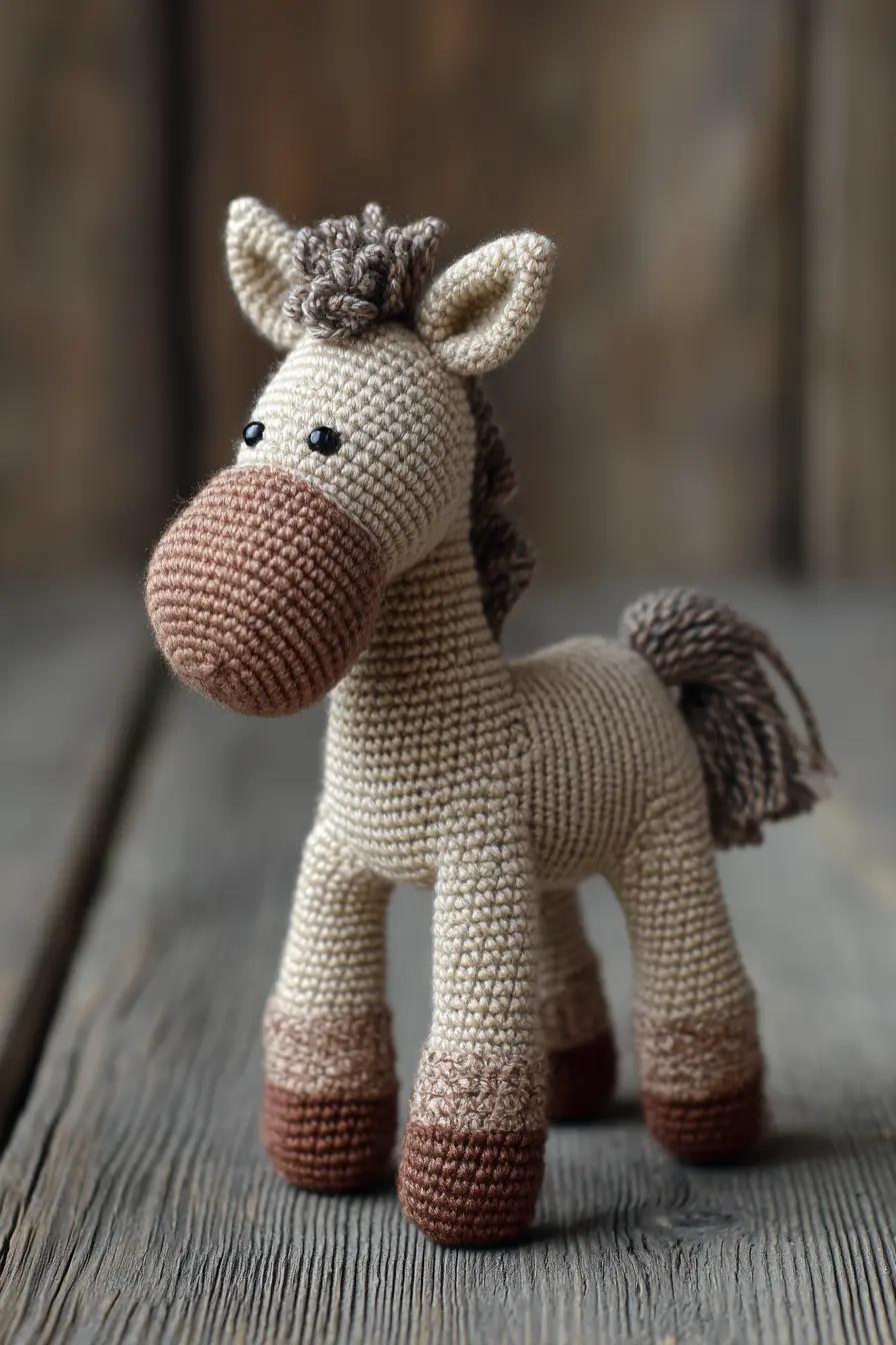 Amigurumi Horse Crochet Pattern — Small Plush Pony (DK Yarn & Safety Tips)