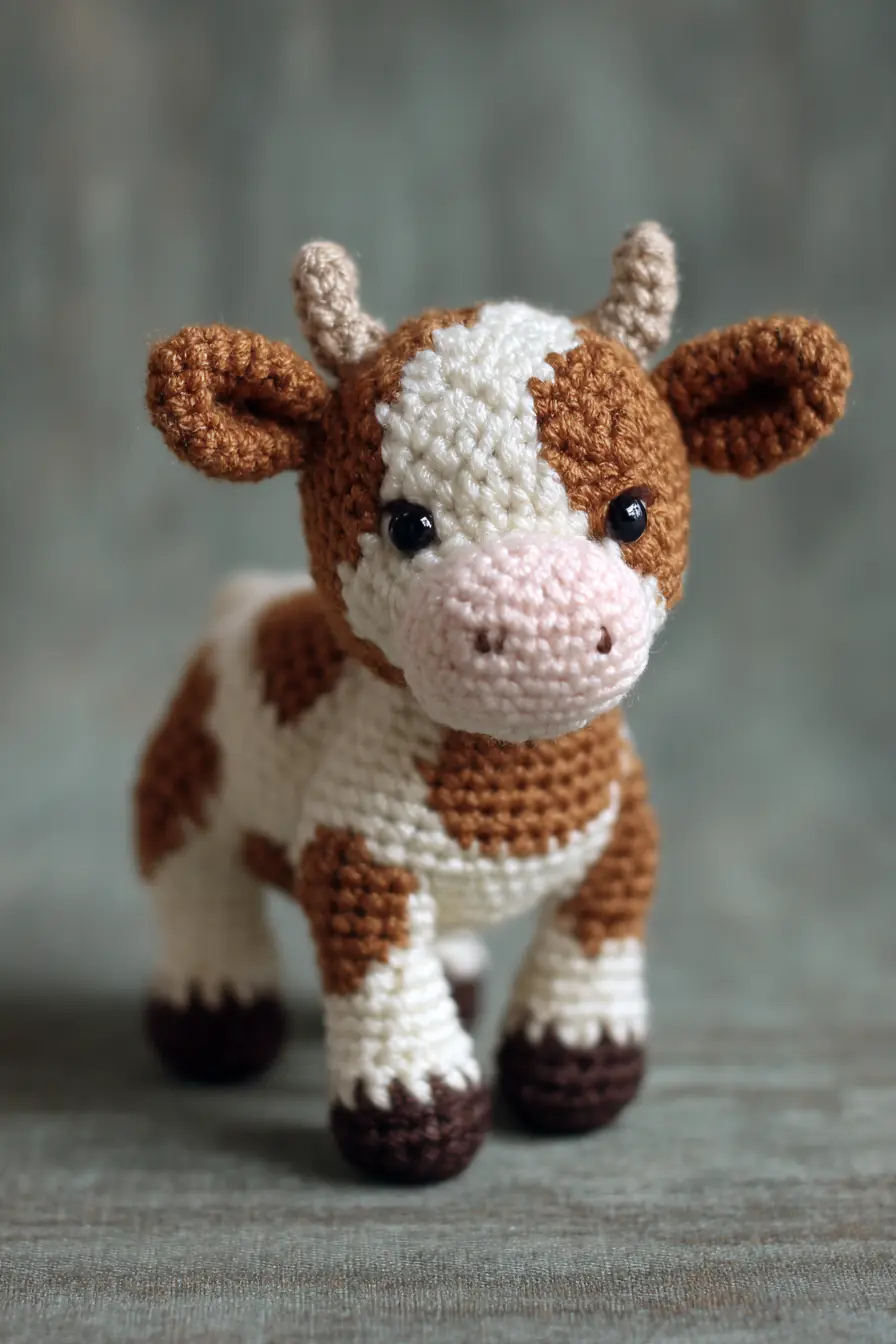 Amigurumi Cow Crochet Pattern — Materials, Stitches, Size & Safety Tips